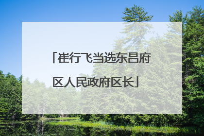 崔行飞当选东昌府区人民政府区长