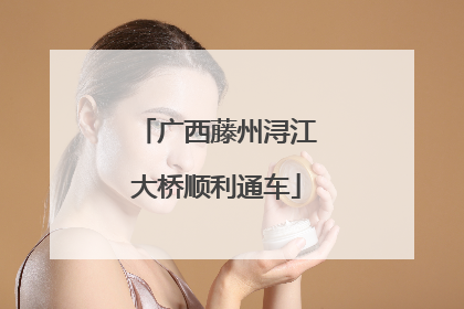 广西藤州浔江大桥顺利通车