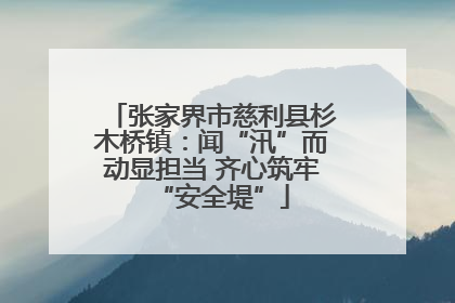 张家界市慈利县杉木桥镇：闻“汛”而动显担当 齐心筑牢“安全堤”