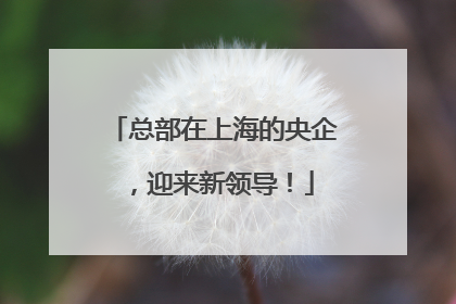总部在上海的央企，迎来新领导！