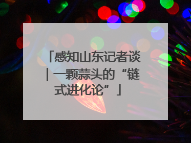 感知山东记者谈｜一颗蒜头的“链式进化论”
