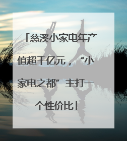 慈溪小家电年产值超千亿元，“小家电之都”主打一个性价比