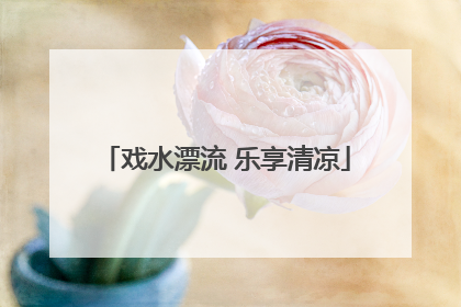 戏水漂流 乐享清凉