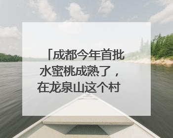 成都今年首批水蜜桃成熟了，在龙泉山这个村尝鲜“第一口”｜寻找和美乡村推荐官