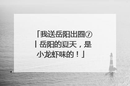 我送岳阳出圈⑦丨岳阳的夏天，是小龙虾味的！