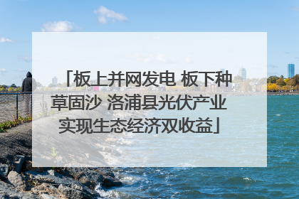 板上并网发电 板下种草固沙 洛浦县光伏产业实现生态经济双收益