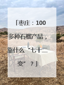 枣庄：100多种石榴产品，靠什么“七十二变”？