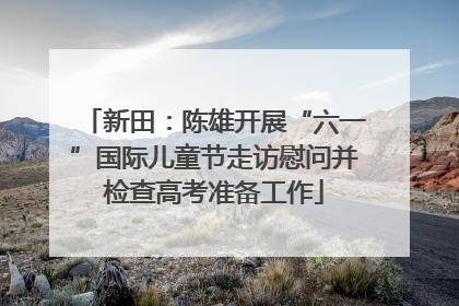 新田：陈雄开展“六一”国际儿童节走访慰问并检查高考准备工作