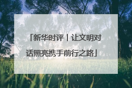 新华时评丨让文明对话照亮携手前行之路