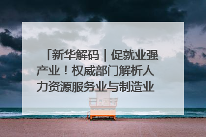 新华解码｜促就业强产业！权威部门解析人力资源服务业与制造业融合发展试点