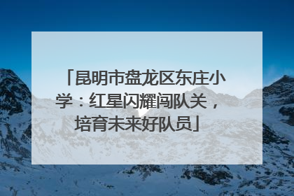 昆明市盘龙区东庄小学：红星闪耀闯队关，培育未来好队员