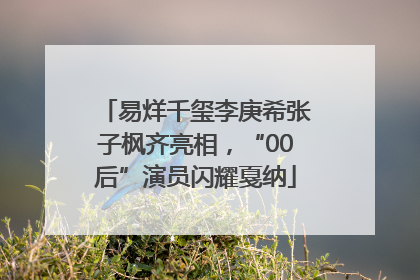 易烊千玺李庚希张子枫齐亮相，“00后”演员闪耀戛纳