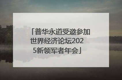 普华永道受邀参加世界经济论坛2025新领军者年会