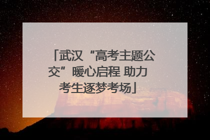 武汉“高考主题公交”暖心启程 助力考生逐梦考场