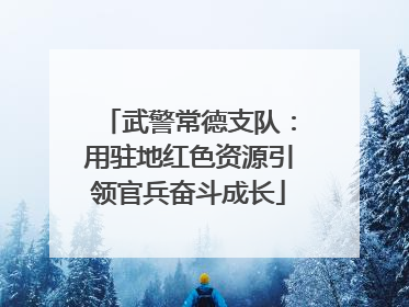 武警常德支队：用驻地红色资源引领官兵奋斗成长