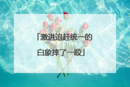 激进追赶统一的白象摔了一跤