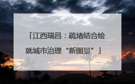 江西瑞昌：疏堵结合绘就城市治理“新图景”