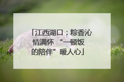 江西湖口：粽香沁 情满怀 “一顿饭的陪伴”暖人心