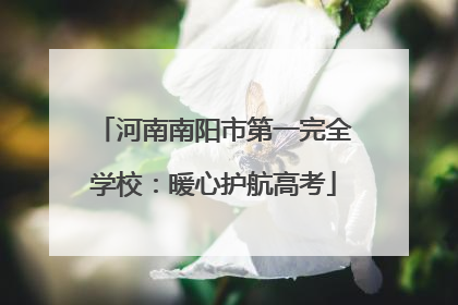 河南南阳市第一完全学校：暖心护航高考