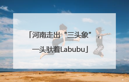 河南走出“三头象”，一头驮着Labubu