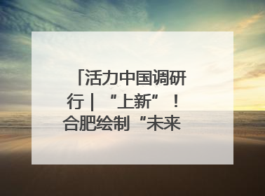 活力中国调研行｜“上新”！合肥绘制“未来产业图谱”