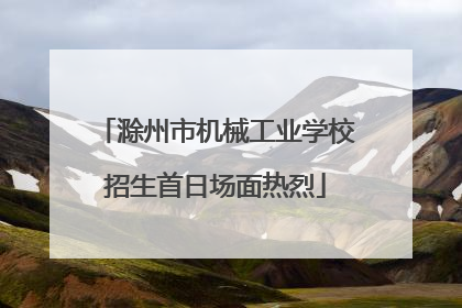 滁州市机械工业学校招生首日场面热烈