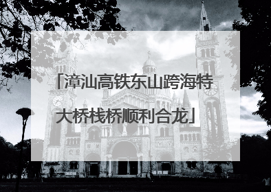 漳汕高铁东山跨海特大桥栈桥顺利合龙