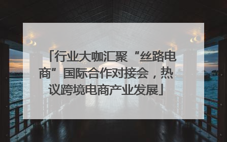 行业大咖汇聚“丝路电商”国际合作对接会，热议跨境电商产业发展