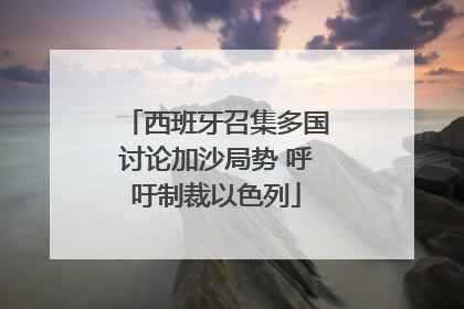 西班牙召集多国讨论加沙局势 呼吁制裁以色列
