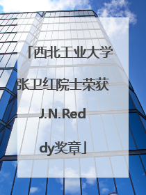 西北工业大学张卫红院士荣获J.N.Reddy奖章