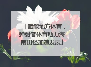 赋能地方体育，弹射者体育助力海南田径加速发展