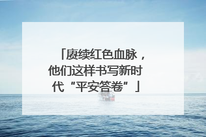 赓续红色血脉，他们这样书写新时代“平安答卷”