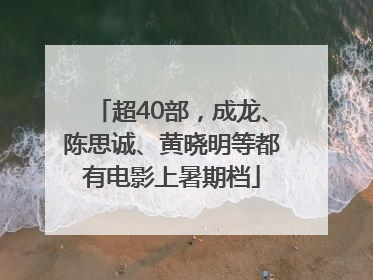 超40部，成龙、陈思诚、黄晓明等都有电影上暑期档
