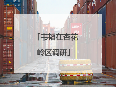 韦韬在杏花岭区调研