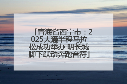 青海省西宁市：2025大通半程马拉松成功举办 明长城脚下跃动奔跑音符