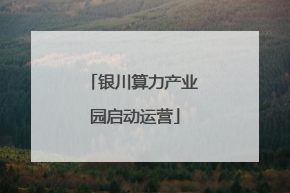 银川算力产业园启动运营