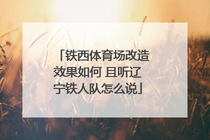 铁西体育场改造效果如何 且听辽宁铁人队怎么说