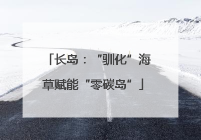长岛：“驯化”海草赋能“零碳岛”