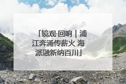 镜观·回响｜浦江奔涌传薪火 海派融新纳百川