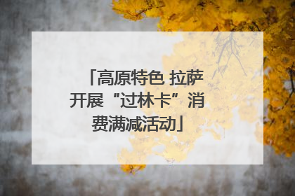 高原特色 拉萨开展“过林卡”消费满减活动