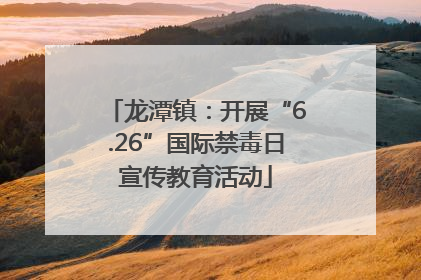 龙潭镇：开展“6.26”国际禁毒日宣传教育活动