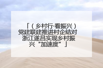 （乡村行·看振兴）党建联建推进村企结对 浙江遂昌实现乡村振兴“加速度”