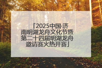 2025中国·济南明湖龙舟文化节暨第二十四届明湖龙舟邀请赛火热开赛