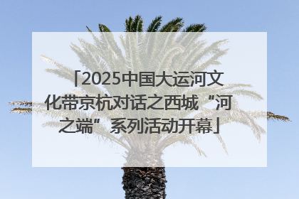 2025中国大运河文化带京杭对话之西城“河之端”系列活动开幕