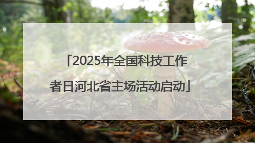 2025年全国科技工作者日河北省主场活动启动