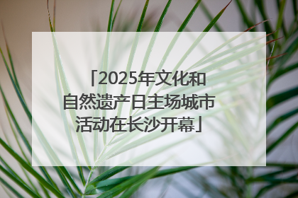 2025年文化和自然遗产日主场城市活动在长沙开幕