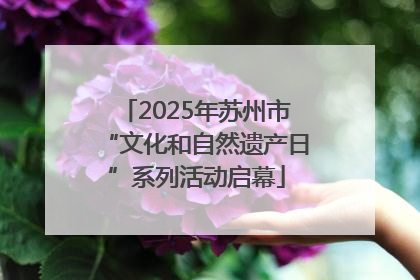 2025年苏州市“文化和自然遗产日”系列活动启幕