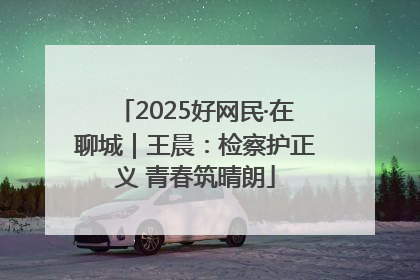 2025好网民·在聊城｜王晨：检察护正义 青春筑晴朗