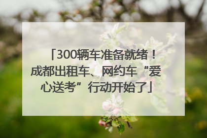 300辆车准备就绪！成都出租车、网约车“爱心送考”行动开始了