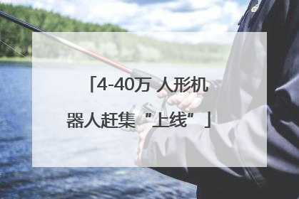 4-40万 人形机器人赶集“上线”